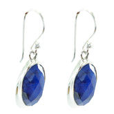 Rebeca Blue Solitaire Dangle Earrings for Glam Look
